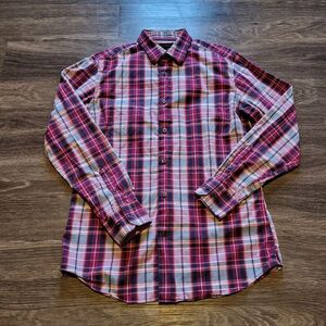 Banana Republic Classic Fit Flannel Long Sleeve Button Up Mens Medium 15-15 1/2